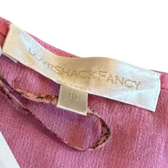 LoveShackFancy Drella Mini Dress Pink Lace Trim Short Sleeve Size 00 Women's NWT - Picture 14 of 14